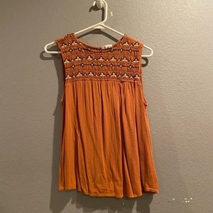 Ana orange tank top